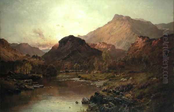 Valley of Ben Nevis Oil Painting by Alfred de Breanski