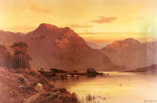 From the Bramber Pass Oil Painting by Alfred de Breanski