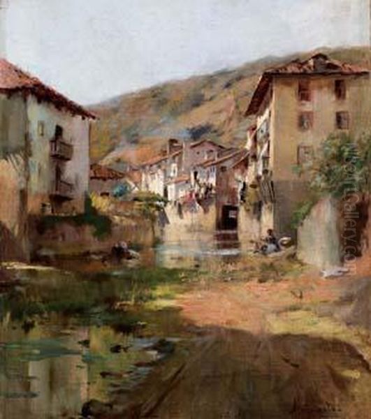 Lavandaie Oil Painting by Domenico Ammirato