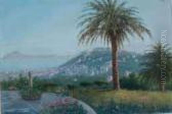 Veduta Di Napoli Oil Painting by Domenico Ammirato