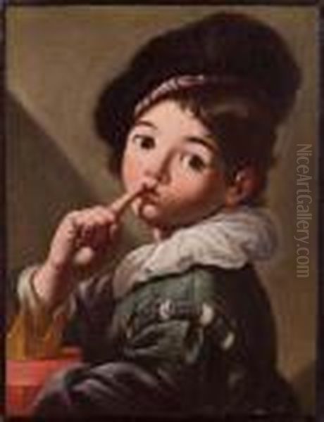 Bambino Che Zittisce Oil Painting by Antonio Amorosi