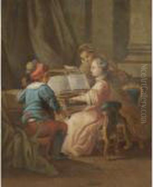 Concerto Oil Painting by Antonio Amorosi