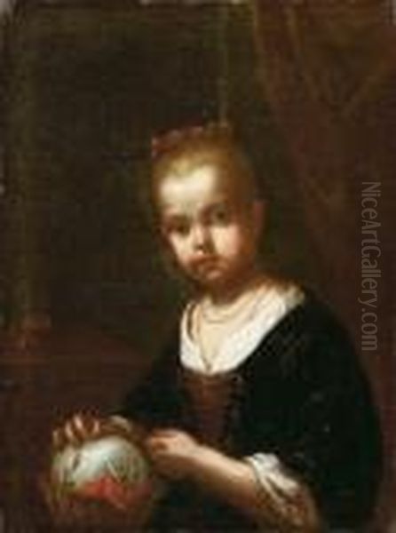 Ritratto Di Bambina Oil Painting by Antonio Amorosi