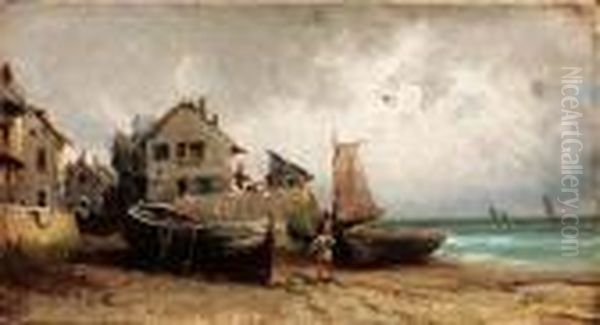 Costa Di Normandia Oil Painting by Eugenio Amus