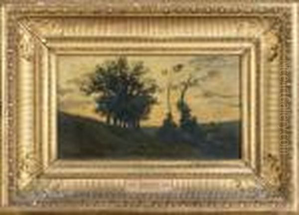 Crepuscule Oil Painting by Auguste-Paul-Charles Anastasi