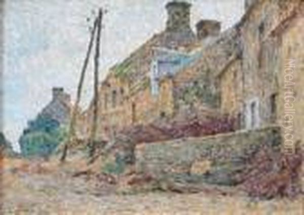 Vieilles Maisons A Lestre-guineville-manche by Emile Ancelet