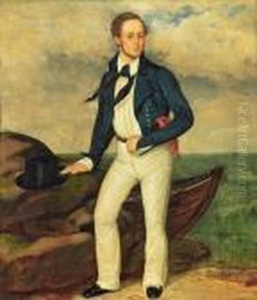 English Sailor Oil Painting by Carl Christian Andersen