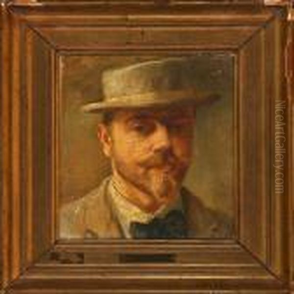 Portrait Of A Gentleman Oil Painting by Cilius Andersen