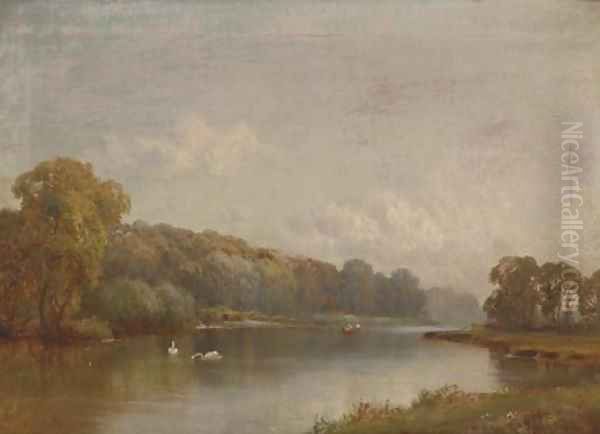 Quarry Wood, Marlow Oil Painting by Alfred de Breanski