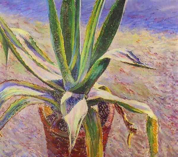 Agave. 1897 Oil Painting by Viktor Elpidiforovich Borisov-Musatov