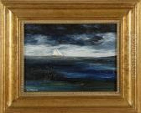 Sailing Off Sesuit Neck, E. Dennis, Ma Oil Painting by Robert Anderson