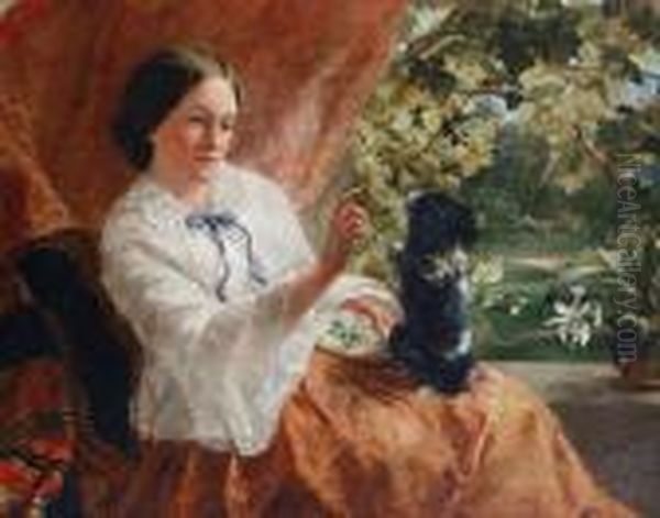 The Obedience Class Oil Painting by Sophie Gengembre Anderson