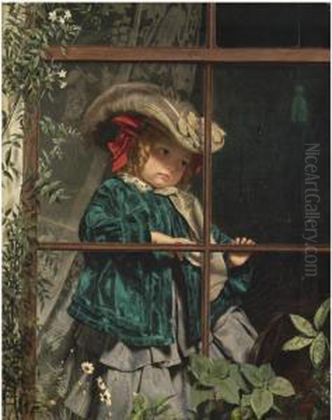 No Walk Today Oil Painting by Sophie Gengembre Anderson