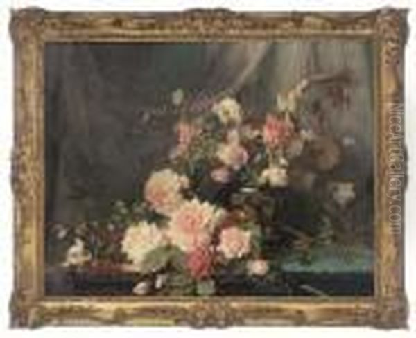 Roses Oil Painting by Sophie Gengembre Anderson