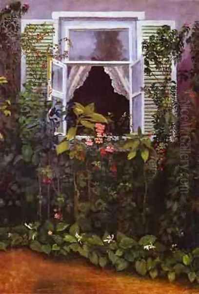 Window 1886 Oil Painting by Viktor Elpidiforovich Borisov-Musatov