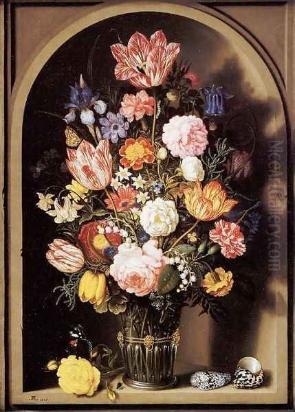 Vase of Flowers Oil Painting by Ambrosius the Elder Bosschaert