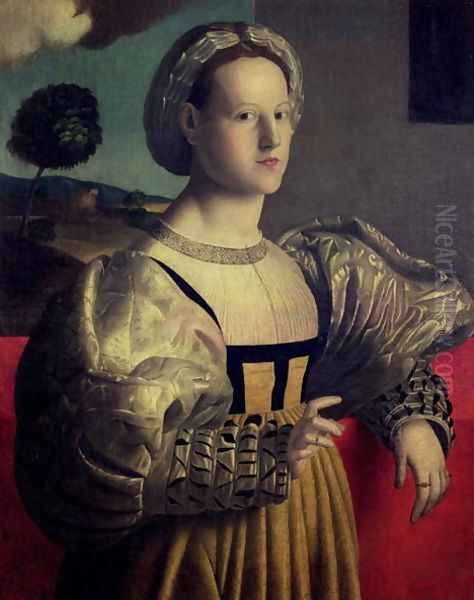 Portrait of a lady Oil Painting by Francesco Ubertini Verdi Bachiacca