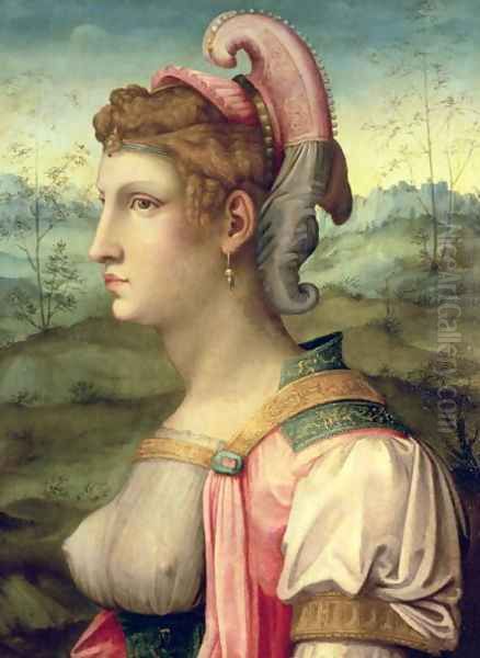 Sibyl, c.1540 Oil Painting by Francesco Ubertini Verdi Bachiacca