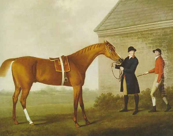 'Eclipse' with groom and jockey at Newmarket Oil Painting by John Boultbee