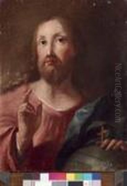 Cristo Benedicente Oil Painting by Giuseppe Angeli