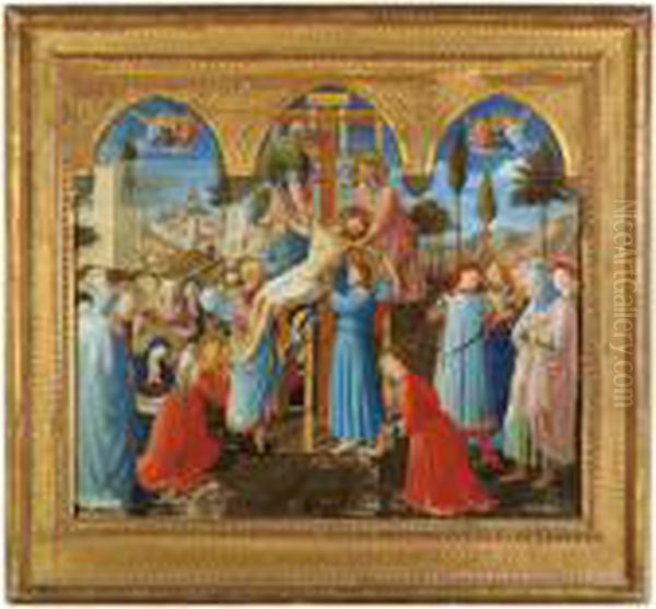 La Deposizione Dalla Croce Oil Painting by Fra Angelico (Guido di Pietro)