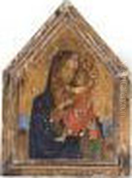 The Madonna And Child In A Landscape Oil Painting by Fra Angelico (Guido di Pietro)