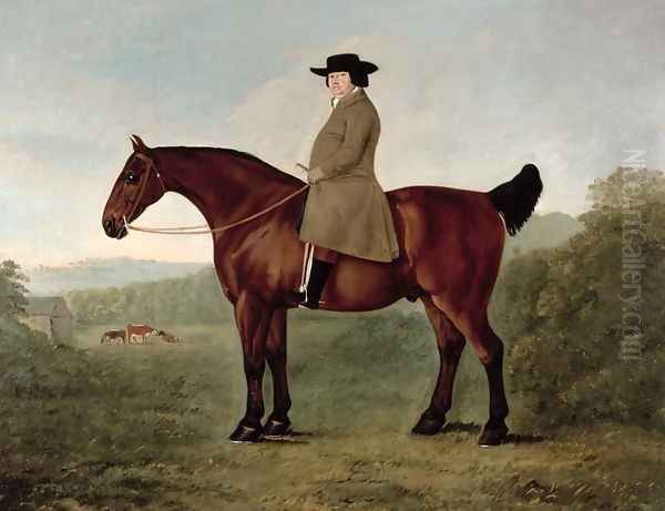 Robert Bakewell on Horseback Oil Painting by John Boultbee