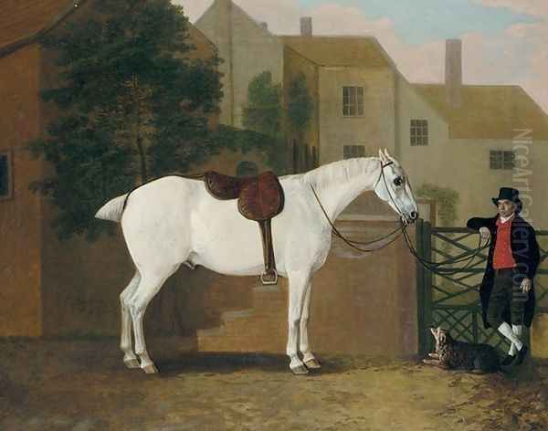 Picture of Jack, a favourite grey 1803 Oil Painting by John Boultbee