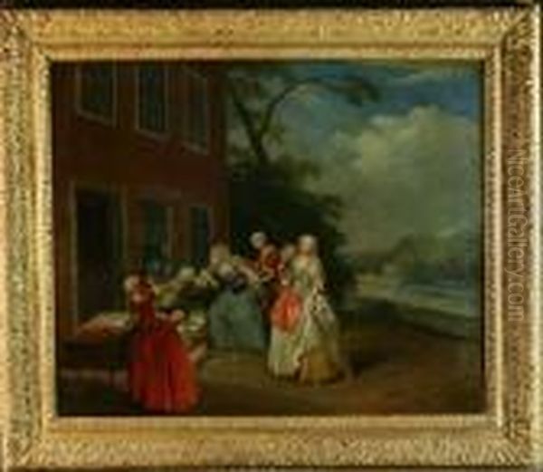 The Rivals Oil Painting by Pieter Angillis