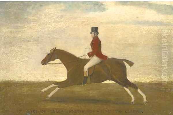 Mr Payne of Sulby on The Clipper Oil Painting by John Boultbee