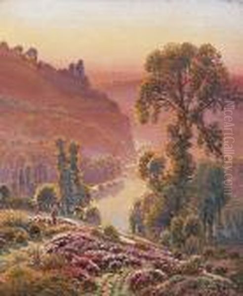 La Vallee De La Correze Oil Painting by Gaston Anglade