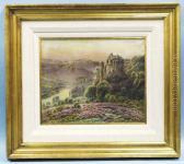 Chateau De Beleaslet Oil Painting by Gaston Anglade