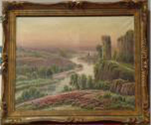 Valleefleurie De Bruyere Oil Painting by Gaston Anglade