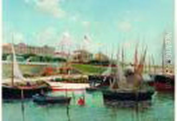 Marine Oil Painting by Gaston Anglade