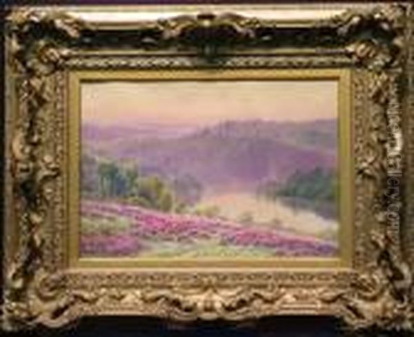 Lilac Hills Oil Painting by Gaston Anglade