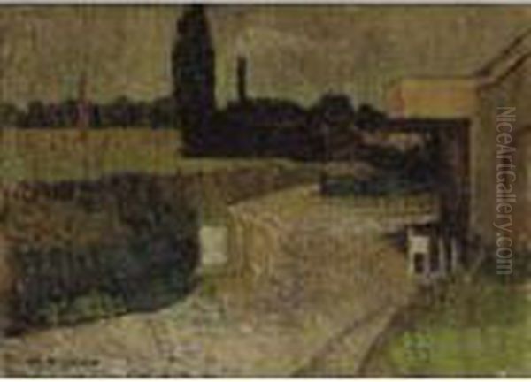 Une Ville Et Un Pays Oil Painting by Charles Angrand