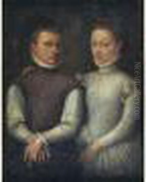 Portrait D'un Couple Oil Painting by Sofonisba Anguissola