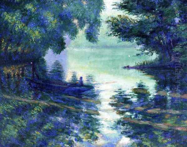 The Seine near Giverny Oil Painting by Theodore Butler