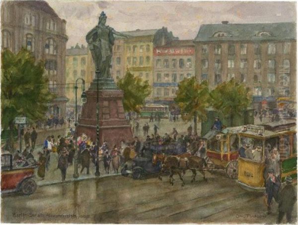 Der Alte Alexanderplatz In Berlin by Otto Antoine