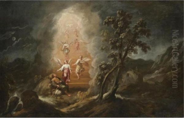 Jacob's Dream Oil Painting by Francisco Antolinez Y Ochoa