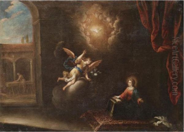 The Annunciation Oil Painting by Francisco Antolinez Y Ochoa