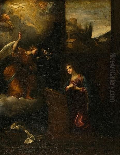 The Annunciation Oil Painting by Francisco Antolinez Y Ochoa