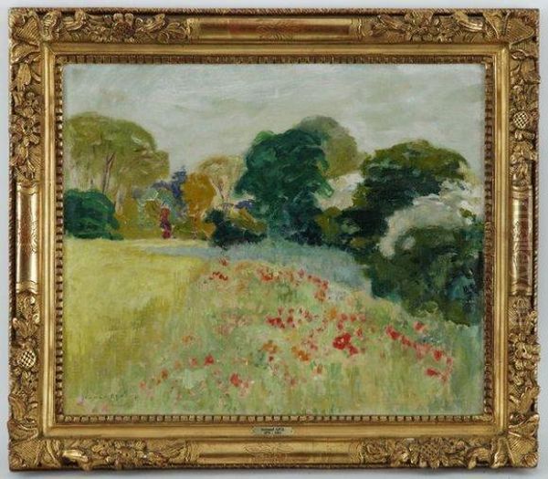 Paysage Aux Coquelicots Oil Painting by Armand Apol