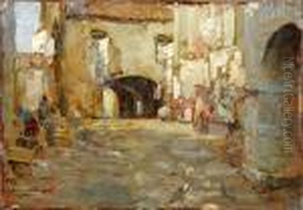 Ruelle Ensoleillee. Oil Painting by Armand Apol