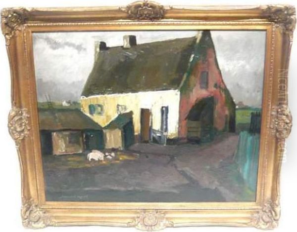 Petite Ferme En Flandres Oil Painting by Armand Apol