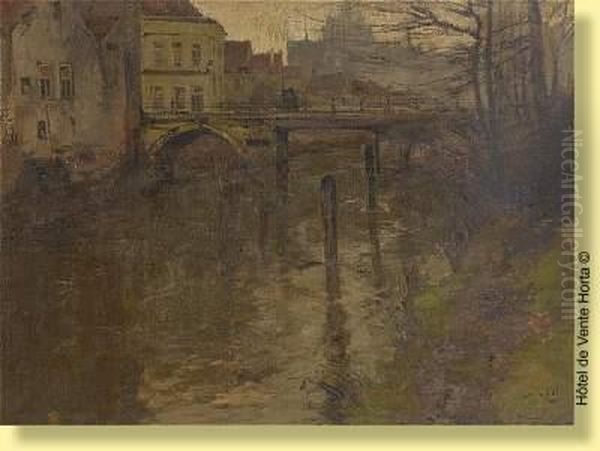 Vue Du Pont Oil Painting by Armand Apol