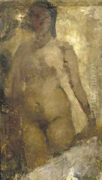 Standing nude Oil Painting by George Hendrik Breitner