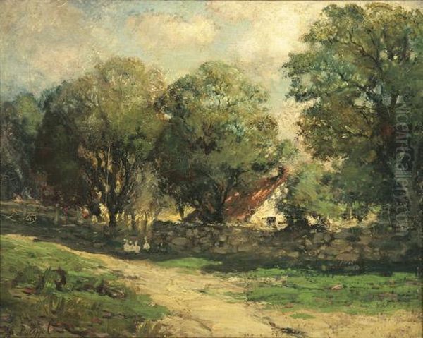 The Country Cottage Oil Painting by Charles P. Appel