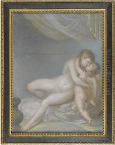 Venus And Cupid Oil Painting by Andrea, the Elder Appiani