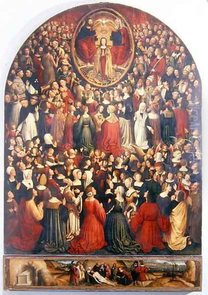 Coronation of the Virgin, 1513 Oil Painting by Ludovico Brea